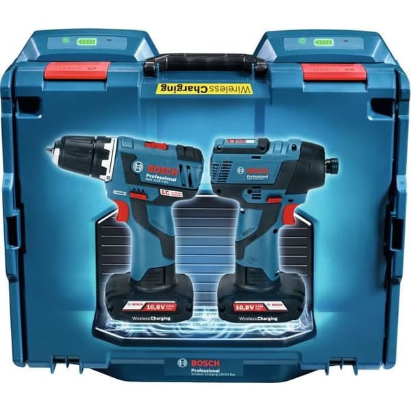 BOSCH PROFESSIONAL Sladdlös slagdrivare 12V GDR 12V-110 solo Click &amp; Go, L-BOXX
