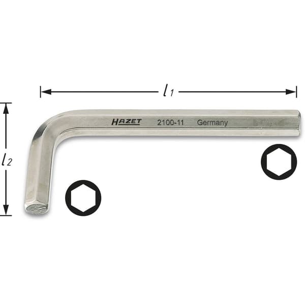 Hazet Inner-sexkantig Vinkelskruvmejsel 14 mm