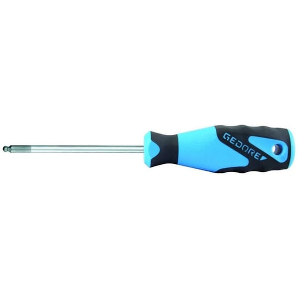 Gedore 2163 K 4 Insexnyckel-skruvmejsel Nyckelvidd (metrisk): 4 mm Klinglängd: 100 mm Mått - Längd: 185 mm