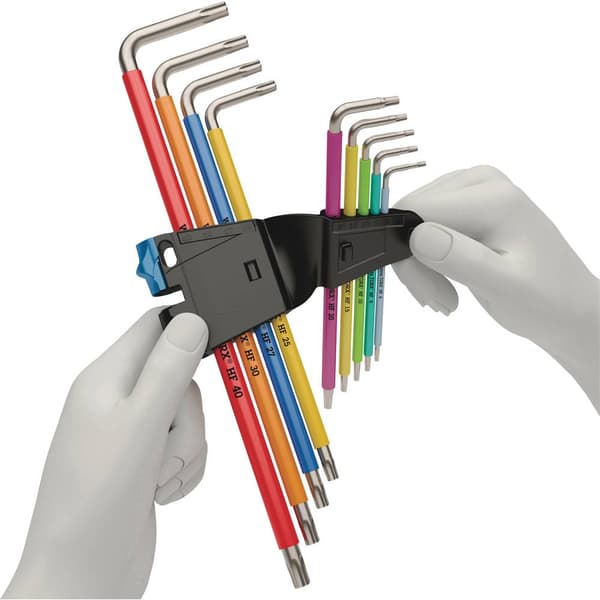 Wera Vinkelskruvmejselset T 8, T 9, T 10, T 15, T 20, T 25, T 27, T 30, T 40 9 delar