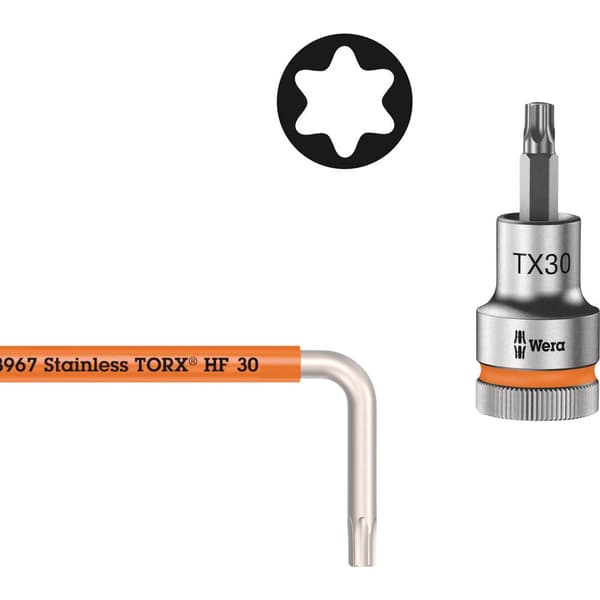 Wera Vinkelskruvmejselset T 8, T 9, T 10, T 15, T 20, T 25, T 27, T 30, T 40 9 delar