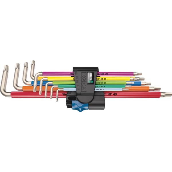Wera Vinkelskruvmejselset T 8, T 9, T 10, T 15, T 20, T 25, T 27, T 30, T 40 9 delar