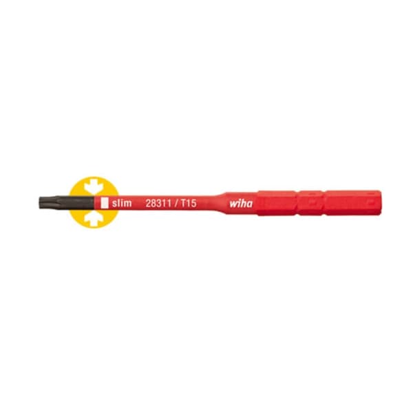 Wiha VDE Inner-TORX Utbytbar blad T 8 75 mm Passar till Wiha Torque