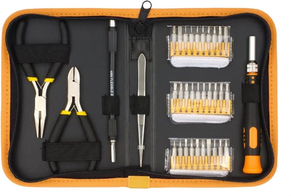 Precision bit set 1bit chisel 30 bits 2 pliers and tweezers