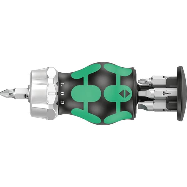 Wera Kraftform Kompakt Stubby Magazin RA 4 Bitskruvmejsel