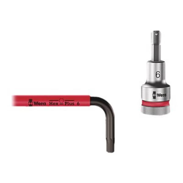 Wera 3950/9 Hex-Plus Multicolour Imperial Stainless 1 Inner-sexkantig Vinkelskruvmejselset 5/64 tum, 3/32 tum, 1/8 tum,