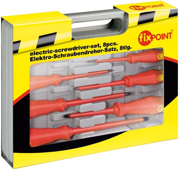 Elektrisk skrutrekker med 8 deler
