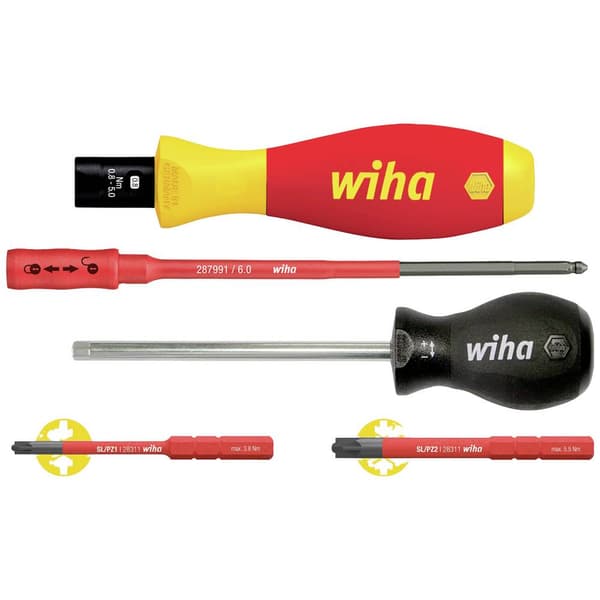 Wiha 38074 Vridmomentskruvmejsel-set VDE 5 delar 0.8 - 5 Nm DIN EN ISO 6789, DIN EN 60900
