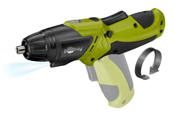 Mini batteridrevet skruemaskine 3,6 V med LED-lys