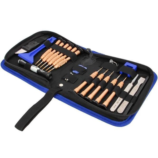 AVIZAR Universal Tool Kit för reparation av smartphone/surfplatta - 24 delar - Svart - Multifunktion med öga