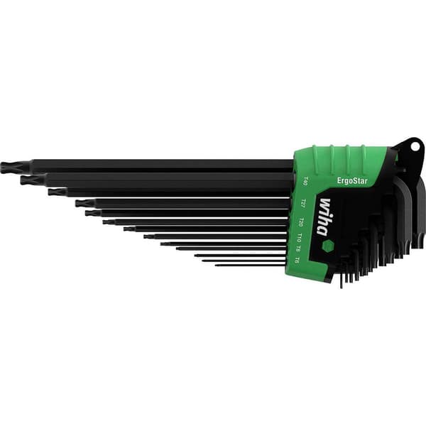 Wiha TORX Vinkelskruvmejselset T 5, T 6, T 7, T 8, T 9, T 10, T 15, T 20, T 25, T 27, T 30, T 40, T 45 13 delar
