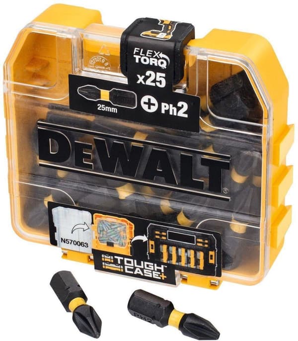 Skruetrækkerbits 2x25/25 stk. DT70555T DEWALT