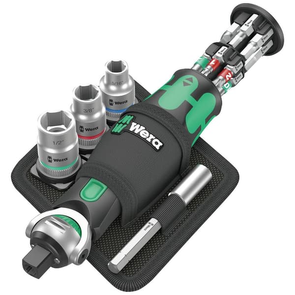 Wera Zyklop Pocket Set Imperial 2 Bitskruvmejsel 1/4, 3/8