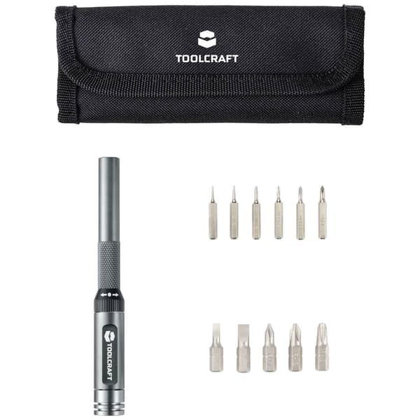 TOOLCRAFT Skruvmejsel set Universell, 1/4 (6.3 mm)