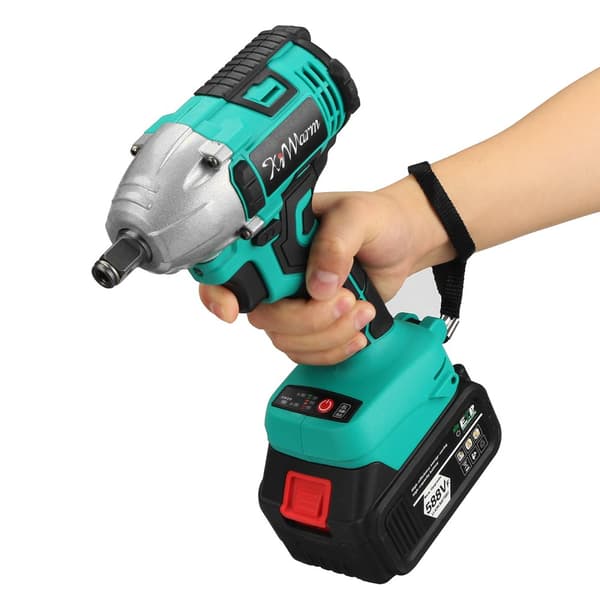 Batteri Impact Driver Ratchet batteri Skruetrækker Børsteløs til Makita 18V med 2 batterier