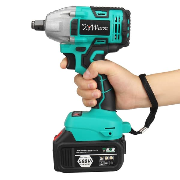Batteri Impact Driver Ratchet batteri Skruetrækker Børsteløs til Makita 18V med 2 batterier