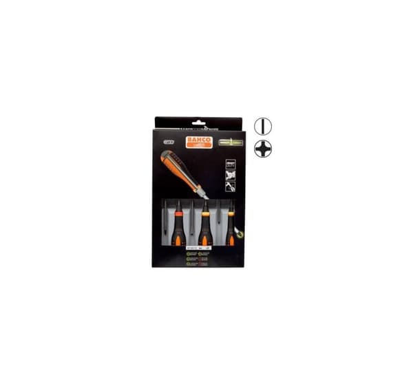 Ruuvimeisselisarja ERGO™ 6 kpl - SL3,5/4,5/5,5/6,5 PH1/2