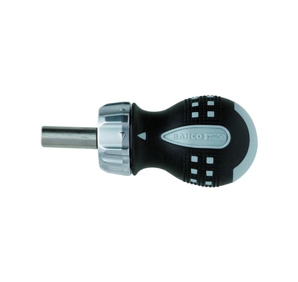 Stubbig spärrande 1/4" bitshållare skruvmejsel 95mm