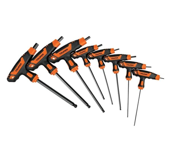 Sekskantnøkkelsett med T-håndtak 2-10mm Truper®