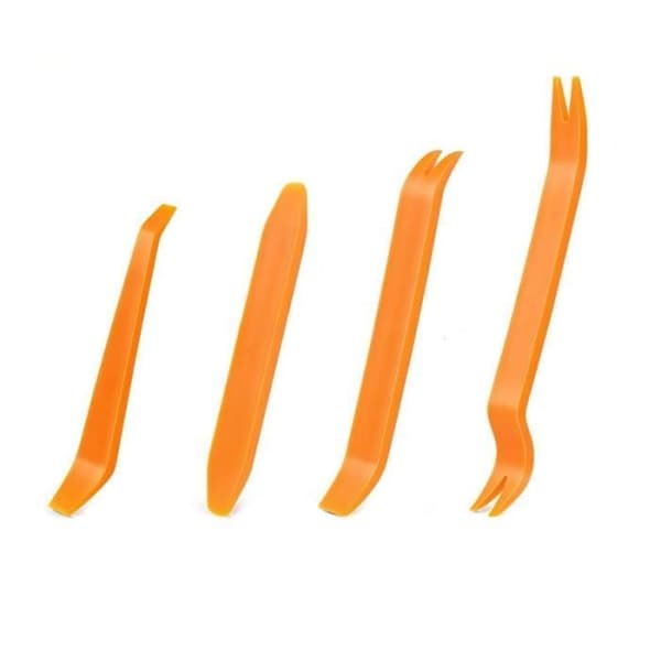 Verktygssats för borttagning av dörrbeklädnader för fordon - Orange - 4st