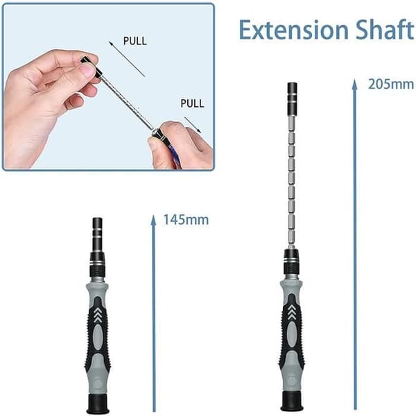 Skruvmejsel Precision Kit 25 i 1 Skruvmejsel Set Reparationsverktyg för iPhones PC Mac Laptop Watch