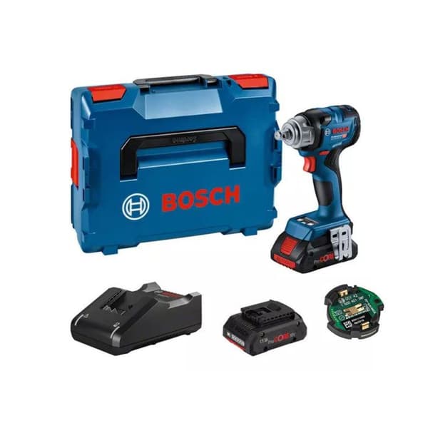 BOSCH PROFESSIONAL GDS 18V-330 HC sladdlös slagdrivare - 2 batterier - laddare - fodral