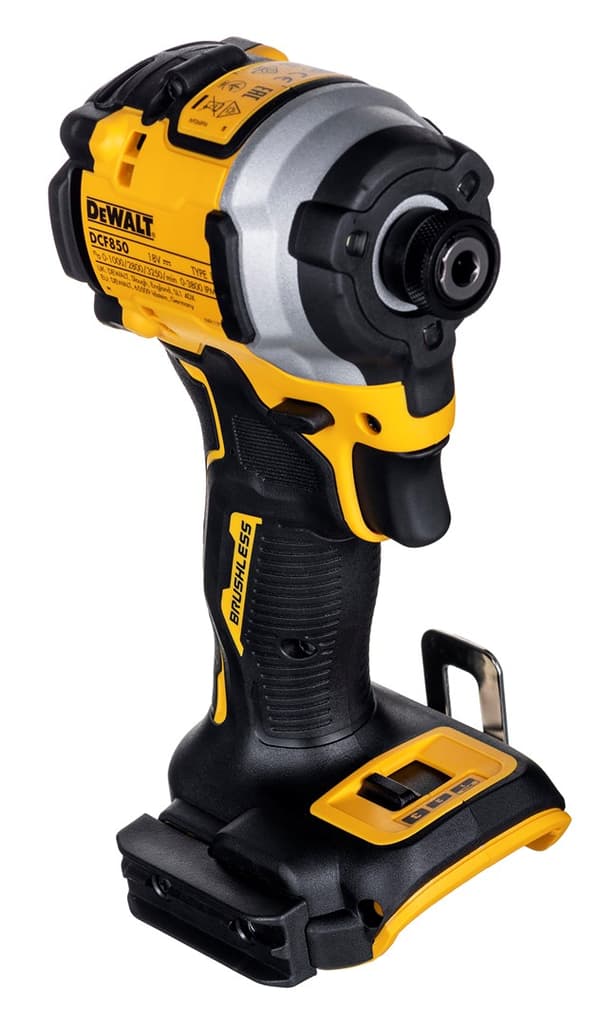 DEWALT DCF850N-XJ elektrisk skruetrækker/slagtrækker 1/4" 18V Sort, Gul
