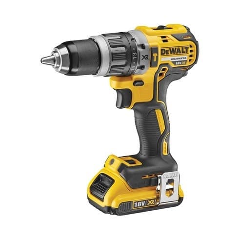 DeWALT DCD796D2-QW boremaskine Nøglefri Sort,Gul 1,6 kg