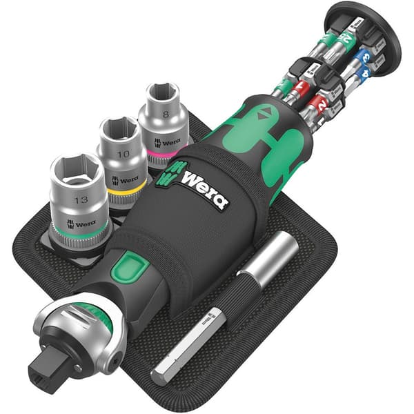 Wera Ruuvimeisseli Terillä 8009 Zyklop Pocket Set 2 Hopeinen