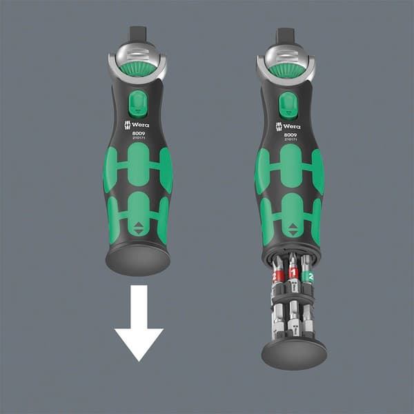 Wera Skruvmejsel Med Bits 8009 Pocket Imperial Set 2 Silver