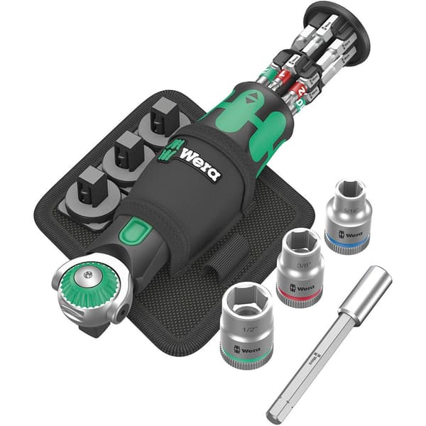 Wera Skruvmejsel Med Bits 8009 Pocket Imperial Set 2 Silver