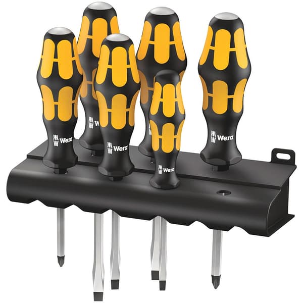 Wera 932/6 Kraftform Plus 6 Stykker Gul