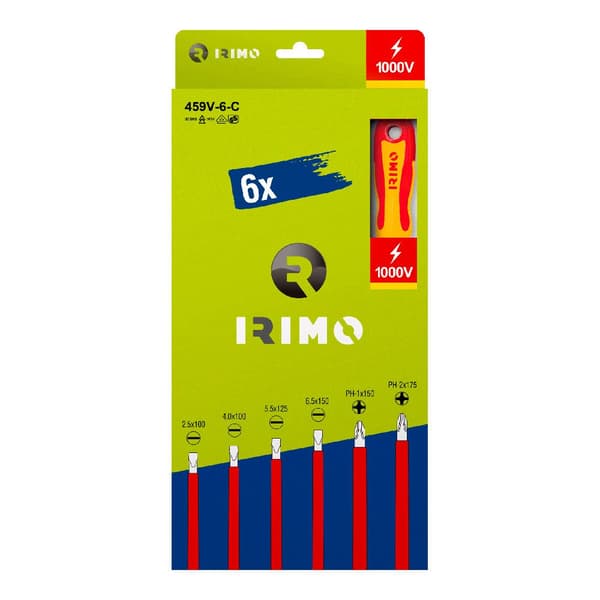 Irimo Skruvmejsel Set 459v-6-c Blå