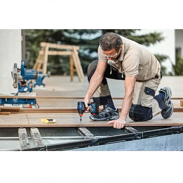 Bosch Professional Impact Driver Gdx18v-210c+2x5ah+gal18v-40+l-boxx136 Søvfarvet