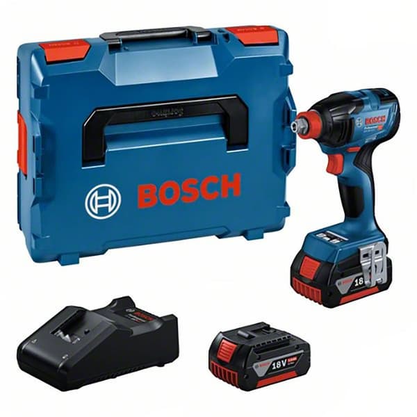 Bosch Professional Impact Driver Gdx18v-210c+2x5ah+gal18v-40+l-boxx136 Søvfarvet