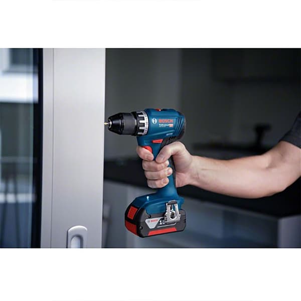 Bosch Professional Elektrisk Skruetrækker Gsr18v-45+ L-boxx136 Søvfarvet