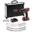 Miniatyrbillede 1 af 6: Wiertarko-wkrętarka 18V CDC18BAFC-QW BLACK+DECKER