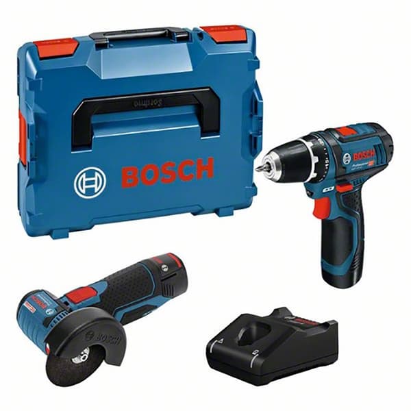 Bosch Professional Elektrisk Skruetrækker Gsr 12v-15 Gws12v-76 2x2.0ah Gal12v-40 Søvfarvet