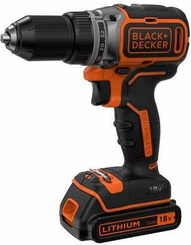 SORT+DECKER SKRUETRÆKKER 18V BL186KB 52Nm 2x1,5Ah BL
