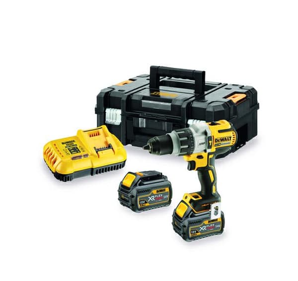 DEWALT SLAGBORE/DREVET 18V 95/66Nm 3-GEAR 2 x 6,0Ah CASE TSTAK DCD996T2