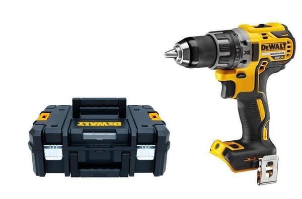 DEWALT BORE/DRIVER 18V 70/27Nm UDEN BATTERIER OG OPLADER BØRSTELØS TSTAK DCD791NT