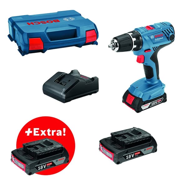 Bosch Professional Elektrisk Skruetrækker Gsr 18v-21 3x2.0ah Gal18v-20