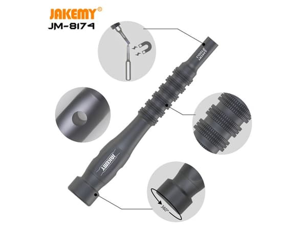 Ammattimainen JAKEMY Precision Tool Setti 45in1