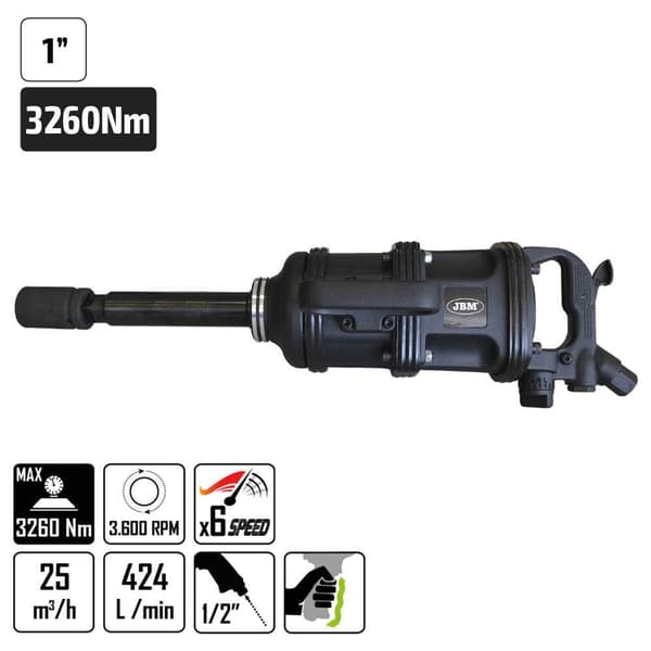 Jbm 1´´ 3260nm Slagnøgle Til Lastbiler
