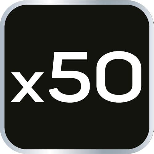 Skruetrækker bits med håndtag 1000V, 50 stk.
