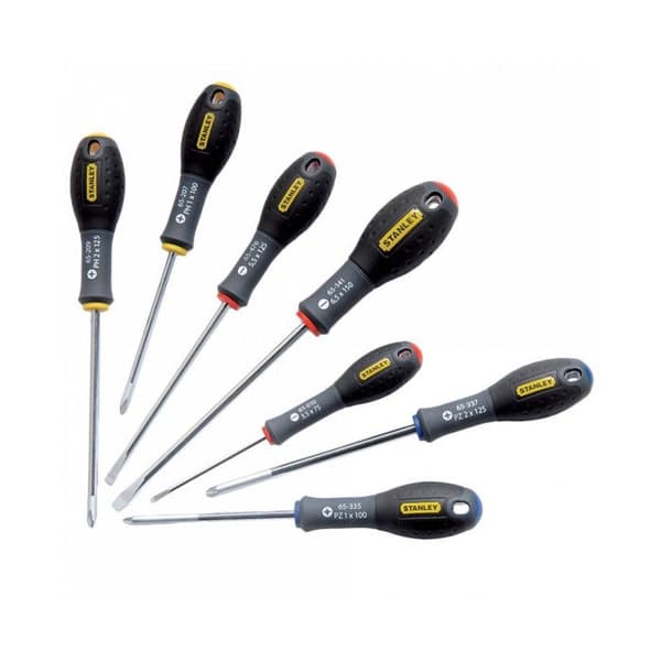 Set med 7 skruvmejslar - STANLEY FATMAX - 0-65-438 - Elektriker + mekaniker + Phillips + Pozidriv