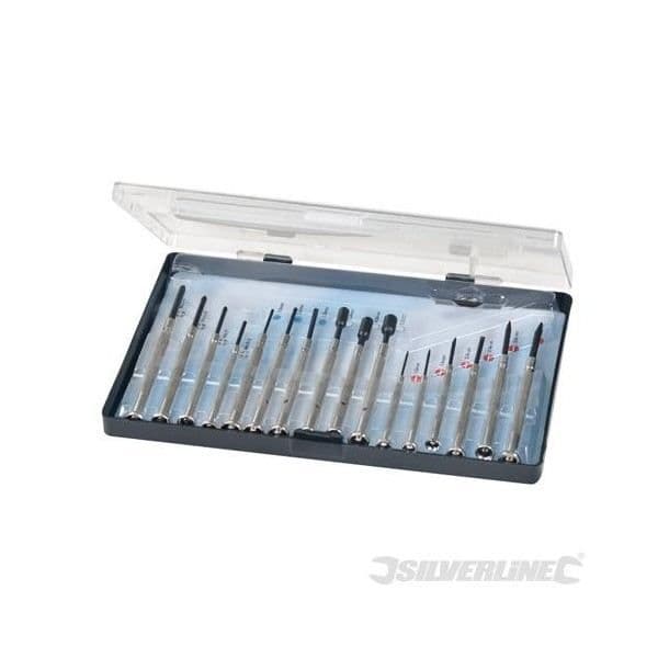 Diverse juvelerare skruvmejslar - SILVERLINE - Hexagon bits - 16 st