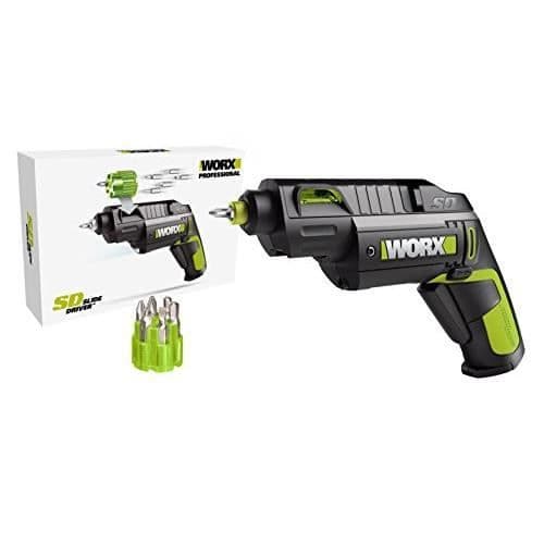 WORX Li-Ion batteriskruvmejsel - Modell WU254 - Sladdlös - Med 6 stycken utbytbara bitar