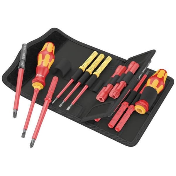 Skruvmejselsats - WERA - Kraftform Kompakt VDE 18 Universal 2 - Gul - PH - Standard - Elskydd