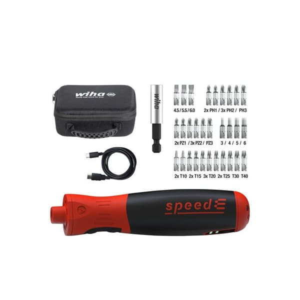 Wiha speedE® PocketDrive 45791 3,7 V Li-Ion sladdlös skruvmejsel + batteri